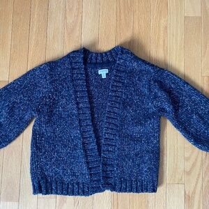 Gymboree blue sparkle fuzzy cardigan